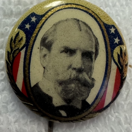 Other Collectibles 1916 CHARLES EVAN HUGHES 7/8″ GRAPHIC & COLORFUL PICTORIAL CAMPAIGN BUTTON-MINT!