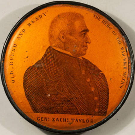 Other Collectibles RARE 1848 ZACHARY TAYLOR MACHE SNUFF BOX; GREAT CONTENT & EXCPTIONAL CONDITION!