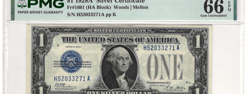 New Store Items 1935-A $1 SILVER CERTIFICATE PAIR, R & S EXPERIMENTALS, BOTH PMG CH-CU 63 EPQ!
