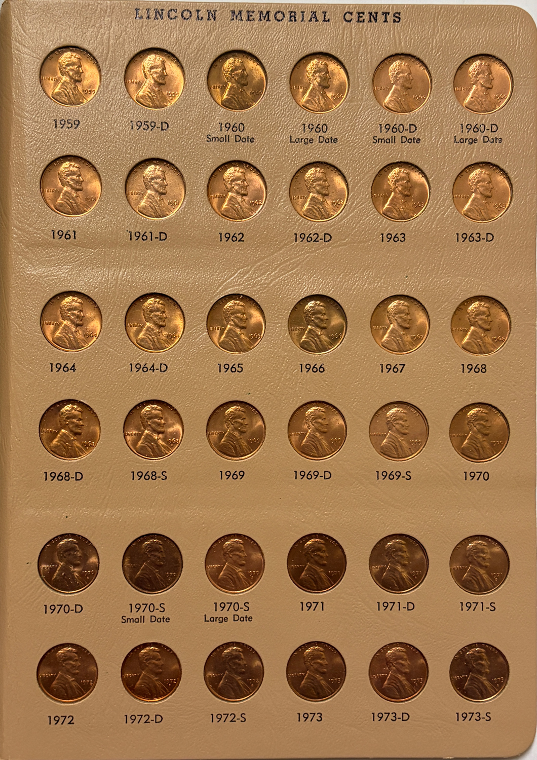 Lincoln Cents (Wheat) 1910-1987 194 PARTIAL LINCOLN CENT SET IN DANSCO ALBUM #7100 – CIRC TO GEM BU! Lincoln Cents (Wheat) 1910-1987 194 PARTIAL LINCOLN CENT SET IN DANSCO ALBUM #7100 – CIRC TO GEM BU!