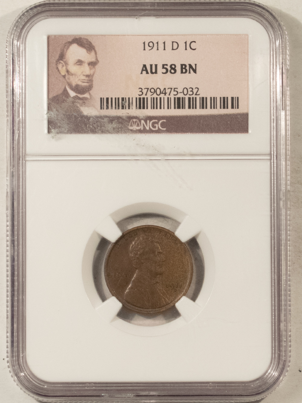 Lincoln Cents (Wheat) 1911-D LINCOLN CENT – NGC AU-58 BN Lincoln Cents (Wheat) 1911-D LINCOLN CENT – NGC AU-58 BN