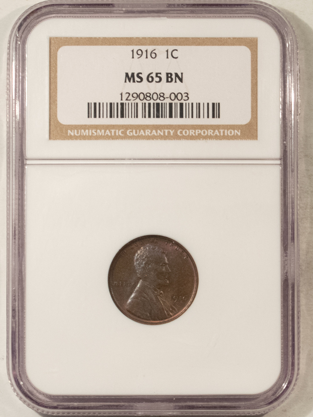 Lincoln Cents (Wheat) 1916 LINCOLN CENT – NGC MS-65 BN PRETTY GEM! Lincoln Cents (Wheat) 1916 LINCOLN CENT – NGC MS-65 BN PRETTY GEM!