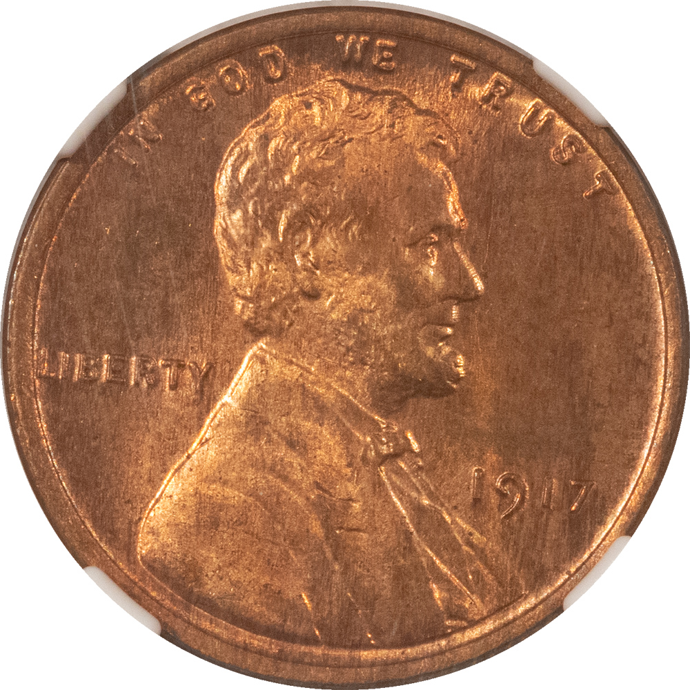 Lincoln Cents (Wheat) 1917 LINCOLN CENT – NGC MS-63 RB CHOICE W/ RED Lincoln Cents (Wheat) 1917 LINCOLN CENT – NGC MS-63 RB CHOICE W/ RED