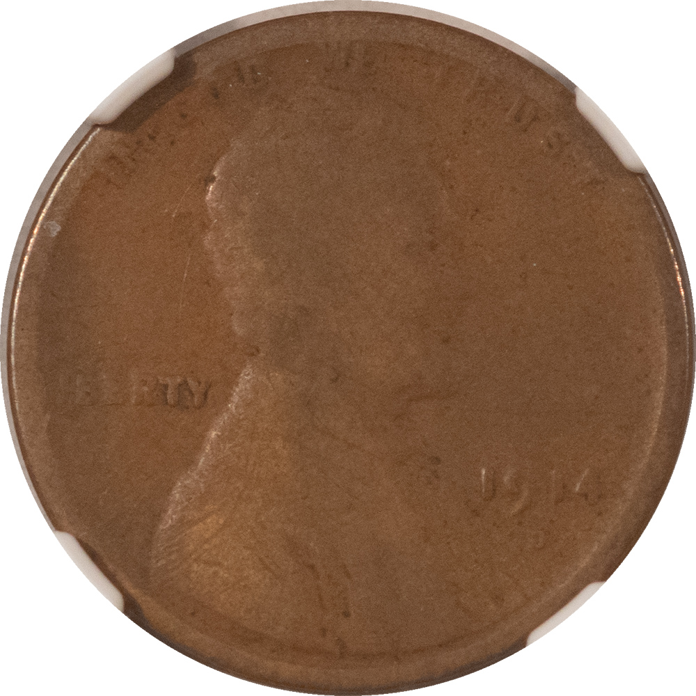 Lincoln Cents (Wheat) 1914-D LINCOLN CENT – NGC AG-3 BN, KEY-DATE! CLEAR DATE & MINT MARK! Lincoln Cents (Wheat) 1914-D LINCOLN CENT – NGC AG-3 BN, KEY-DATE! CLEAR DATE & MINT MARK!