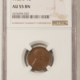 Lincoln Cents (Wheat) 1922 NO D LINCOLN CENT STRONG REVERSE – NGC VG-10 BN, KEY DATE!
