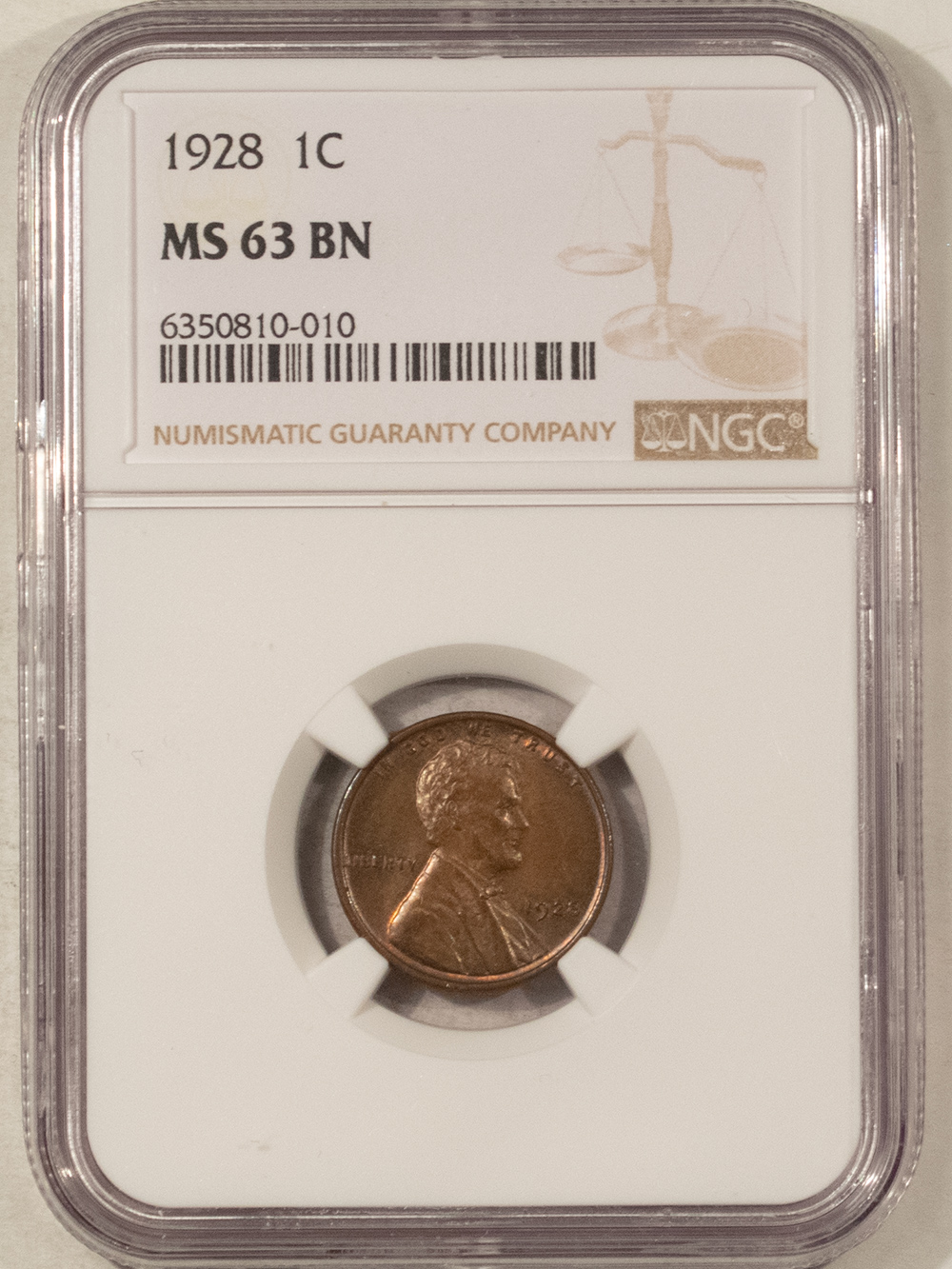 Lincoln Cents (Wheat) 1928 LINCOLN CENT – NGC MS-63 BN Lincoln Cents (Wheat) 1928 LINCOLN CENT – NGC MS-63 BN