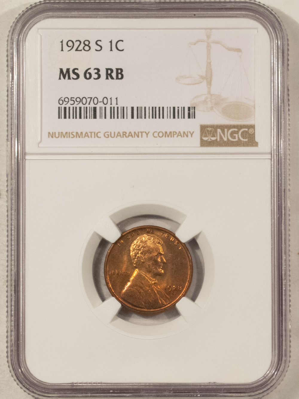 Lincoln Cents (Wheat) 1928-S LINCOLN CENT – NGC MS-63 RB Lincoln Cents (Wheat) 1928-S LINCOLN CENT – NGC MS-63 RB