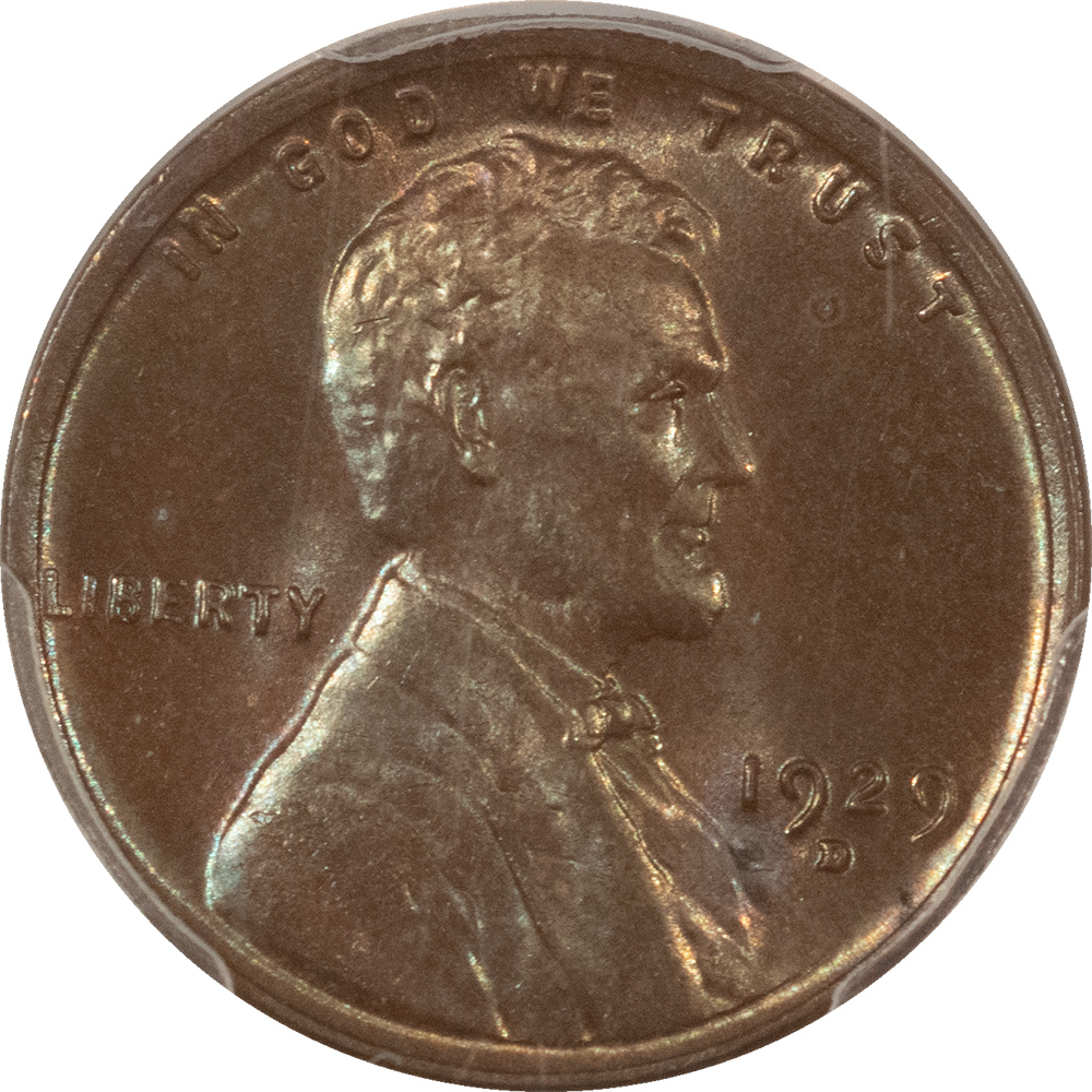 Lincoln Cents (Wheat) 1929-D LINCOLN CENT – PCGS MS-64 BN Lincoln Cents (Wheat) 1929-D LINCOLN CENT – PCGS MS-64 BN