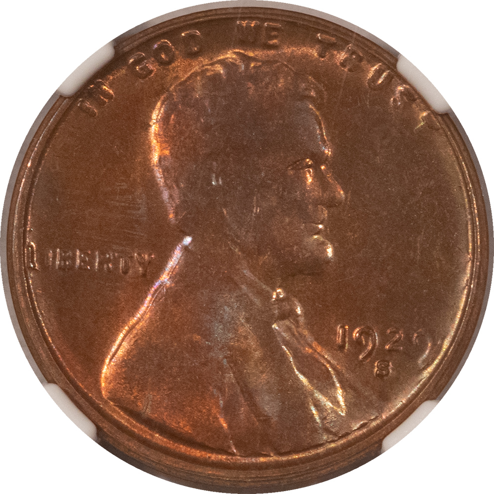 Lincoln Cents (Wheat) 1929-S LINCOLN CENT – NGC MS-63 RB! Lincoln Cents (Wheat) 1929-S LINCOLN CENT – NGC MS-63 RB!