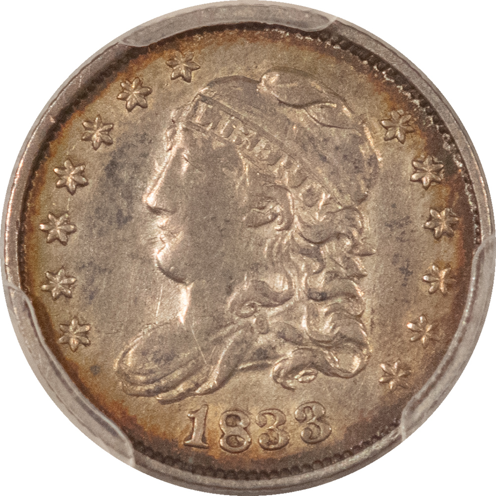 Capped Bust Half Dimes 1833 CAPPED BUST HALF DIME, LM-9 – PCGS GENUINE CLEANED, AU DETAIL! NICE LOOK Capped Bust Half Dimes 1833 CAPPED BUST HALF DIME, LM-9 – PCGS GENUINE CLEANED, AU DETAIL! NICE LOOK