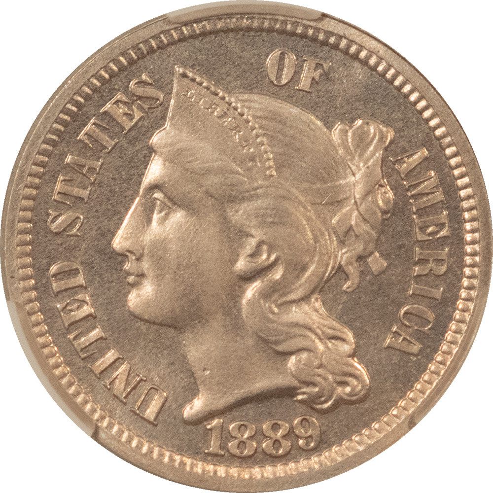CAC Approved Coins 1889 PROOF THREE CENT NICKEL – CACG PR-66, CAC APPROVED! CAC Approved Coins 1889 PROOF THREE CENT NICKEL – CACG PR-66, CAC APPROVED!