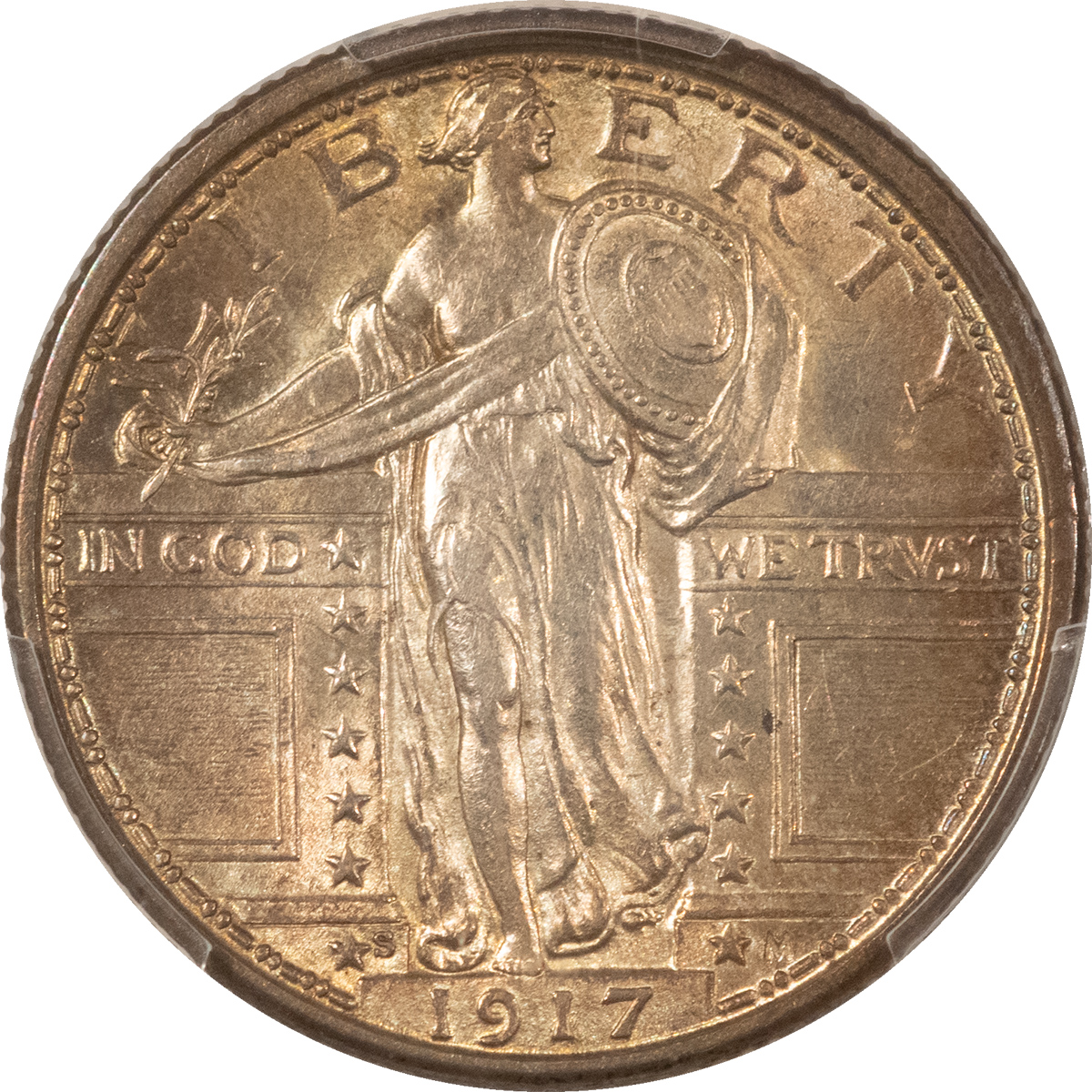 New Certified Coins 1917-S TYPE 1 STANDING LIBERTY QUARTER – PCGS AU-58 FH, PRETTY! New Certified Coins 1917-S TYPE 1 STANDING LIBERTY QUARTER – PCGS AU-58 FH, PRETTY!