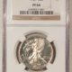 Half Dollars 1937 PROOF WALKING LIBERTY HALF DOLLAR – NGC PF-66, WHITE!