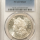 Dollars 1880-S MORGAN DOLLAR, PCGS MS-63, ORIGINAL BLAST-WHITE, FROSTY & LUSTROUS!