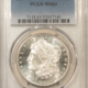 Dollars 1880-S MORGAN DOLLAR, PCGS MS-63, ORIGINAL BLAST-WHITE, FROSTY & LUSTROUS!