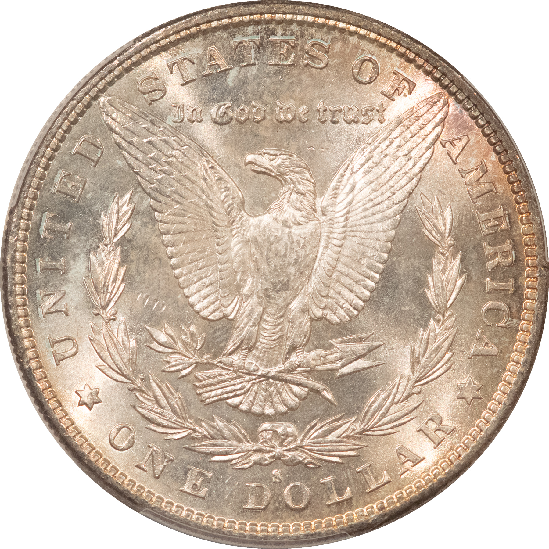 Dollars 1880-S MORGAN DOLLAR, PCGS MS-63, ORIGINAL TONED-CHOICE, FROSTY & LUSTROUS! Dollars 1880-S MORGAN DOLLAR, PCGS MS-63, ORIGINAL TONED-CHOICE, FROSTY & LUSTROUS!