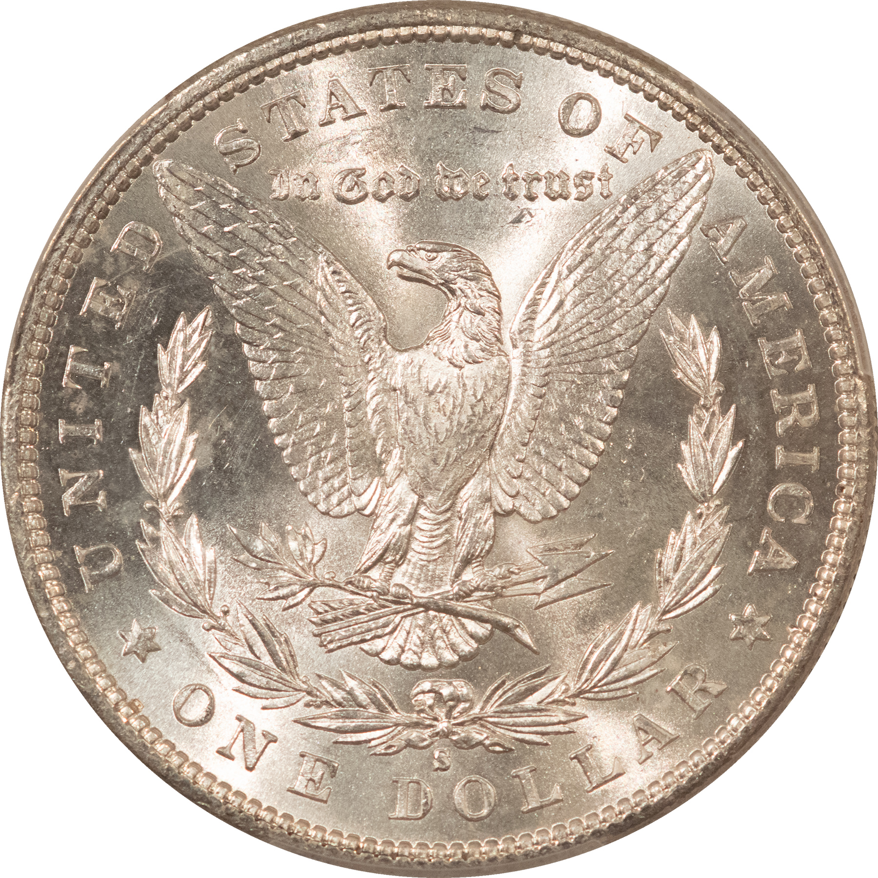 Dollars 1881-S MORGAN DOLLAR, PCGS MS-63, ORIGINAL WHITE, CHOICE, FROSTY & LUSTROUS! Dollars 1881-S MORGAN DOLLAR, PCGS MS-63, ORIGINAL WHITE, CHOICE, FROSTY & LUSTROUS!