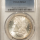 Dollars 1883 MORGAN DOLLAR, PCGS MS-63, ORIGINAL WHITE & CHOICE! Dollars 1883 MORGAN DOLLAR, PCGS MS-63, ORIGINAL WHITE & CHOICE!