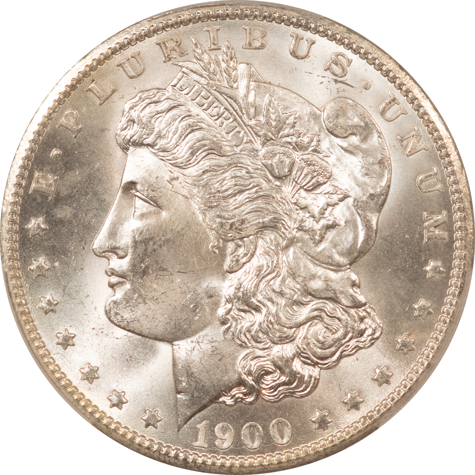 Dollars 1900-O MORGAN DOLLAR, PCGS MS-63, ORIGINAL WHITE & CHOICE! Dollars 1900-O MORGAN DOLLAR, PCGS MS-63, ORIGINAL WHITE & CHOICE!