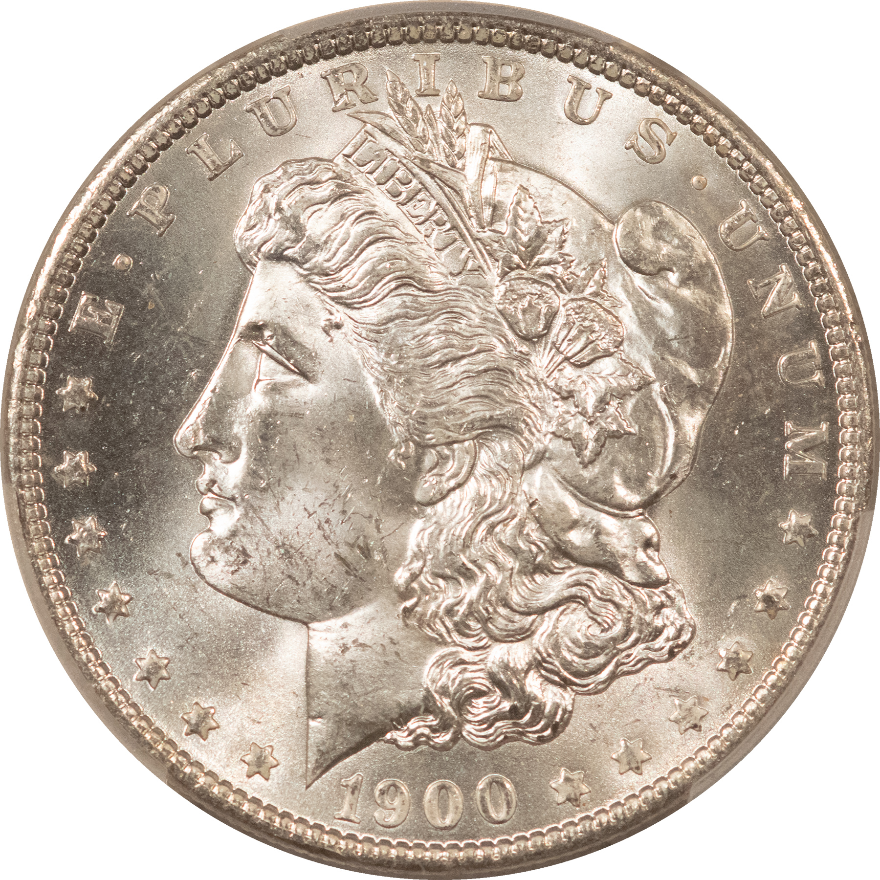 Dollars 1900-O MORGAN DOLLAR, PCGS MS-63, ORIGINAL WHITE & CHOICE! Dollars 1900-O MORGAN DOLLAR, PCGS MS-63, ORIGINAL WHITE & CHOICE!