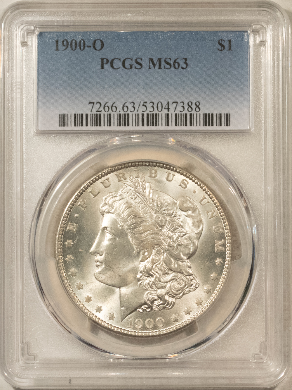 Dollars 1900-O MORGAN DOLLAR, PCGS MS-63, ORIGINAL WHITE & CHOICE, PQ & LOOKS MS-65! Dollars 1900-O MORGAN DOLLAR, PCGS MS-63, ORIGINAL WHITE & CHOICE, PQ & LOOKS MS-65!