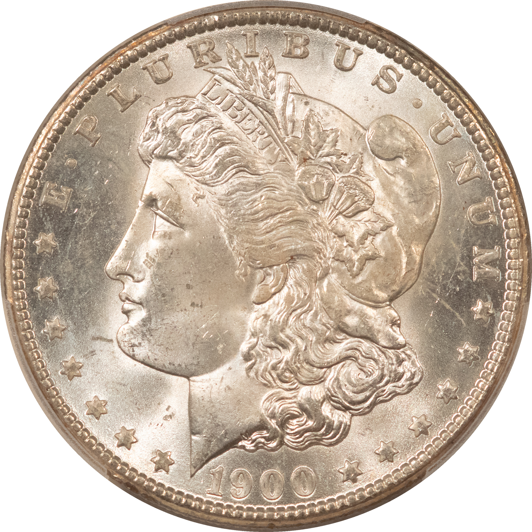 Dollars 1900-O MORGAN DOLLAR, PCGS MS-63, ORIGINAL WHITE & SUPER CHOICE! Dollars 1900-O MORGAN DOLLAR, PCGS MS-63, ORIGINAL WHITE & SUPER CHOICE!