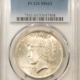 Dollars 1925 PEACE DOLLAR, PCGS MS-63-ORIGINAL WHITE!