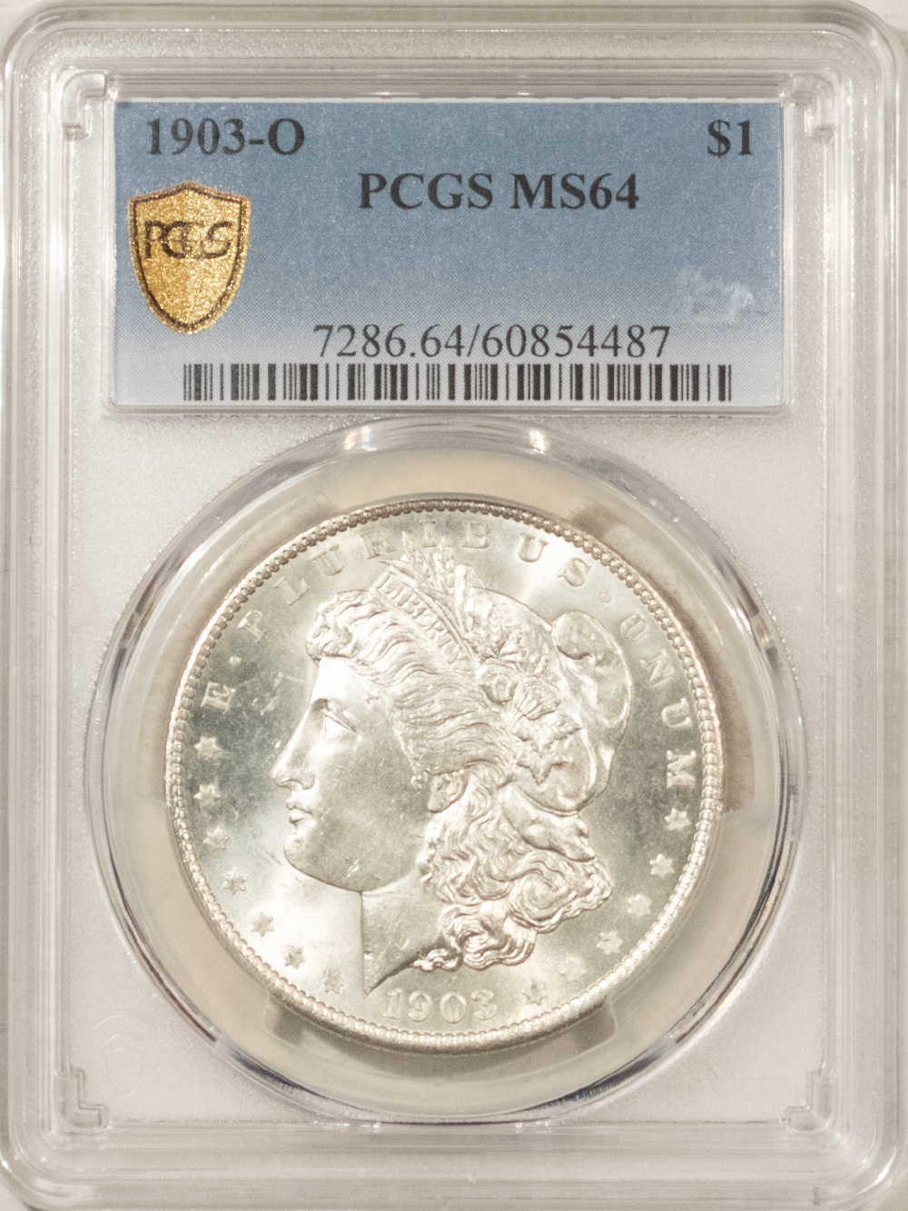 Dollars 1903-O $1 MORGAN DOLLAR – PCGS MS-64 BLAST WHITE, TOUGH DATE! Dollars 1903-O $1 MORGAN DOLLAR – PCGS MS-64 BLAST WHITE, TOUGH DATE!