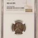 Lincoln Cents (Wheat) 1930-D LINCOLN CENT – NGC MS-63 BN!