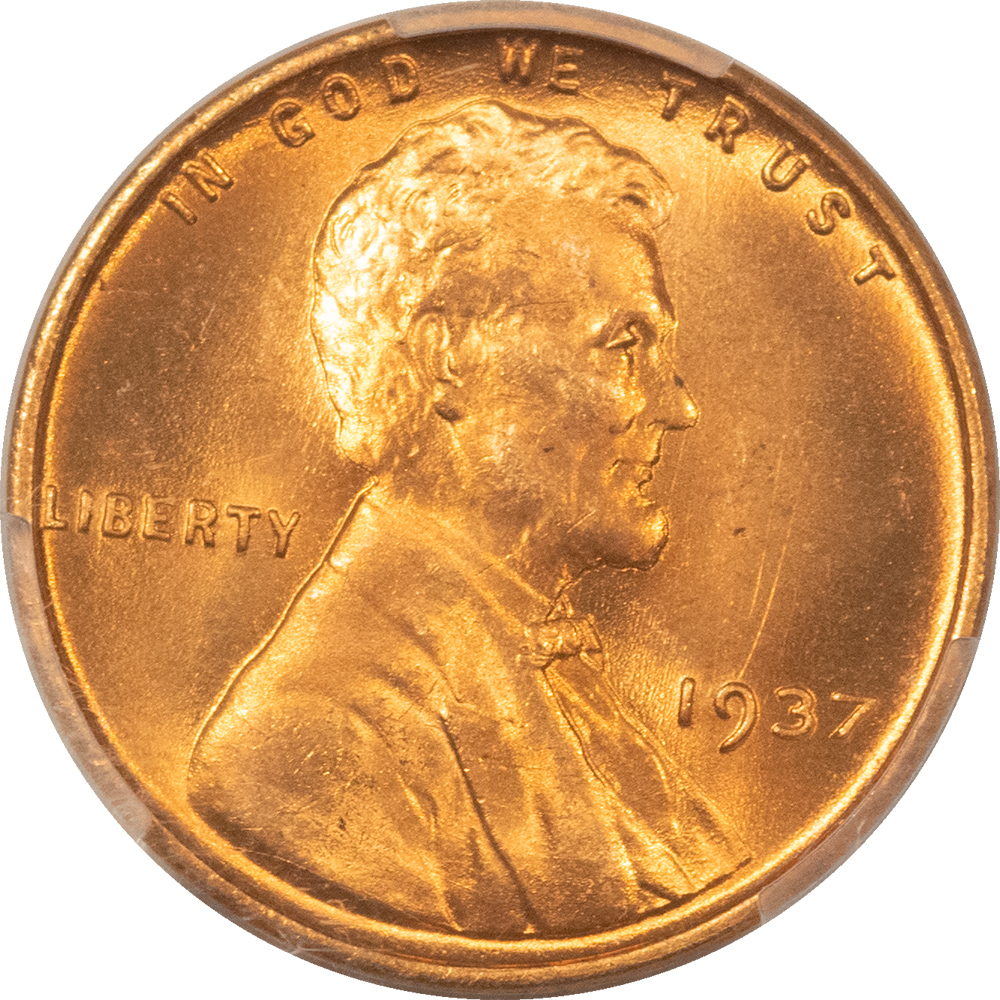 Lincoln Cents (Wheat) 1937 LINCOLN CENT – PCGS MS-66 RD, PREMIUM QUALITY! Lincoln Cents (Wheat) 1937 LINCOLN CENT – PCGS MS-66 RD, PREMIUM QUALITY!