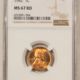 Lincoln Cents (Wheat) 1941-D LINCOLN CENT – NGC MS-67 RB, PREMIUM QUALITY!