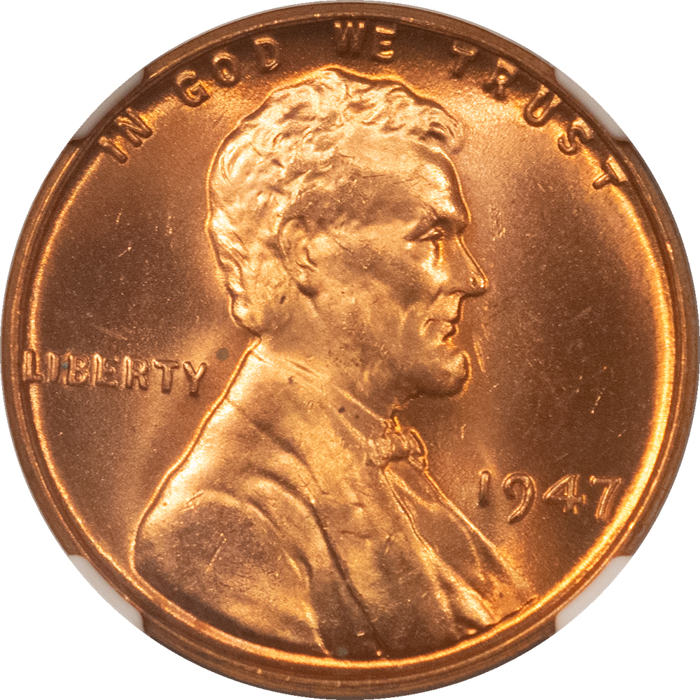 Lincoln Cents (Wheat) 1947 LINCOLN CENT – NGC MS-66 RD Lincoln Cents (Wheat) 1947 LINCOLN CENT – NGC MS-66 RD