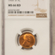 Lincoln Cents (Wheat) 1952 LINCOLN CENT – NGC MS-66 RD, PREMIUM QUALITY!