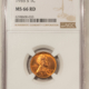 Lincoln Cents (Wheat) 1955-D LINCOLN CENT – PCGS MS-66 RD