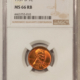 Lincoln Cents (Wheat) 1957-D LINCOLN CENT – PCGS MS-66 RD, 67+ OBVERSE & PREMIUM QUALITY!