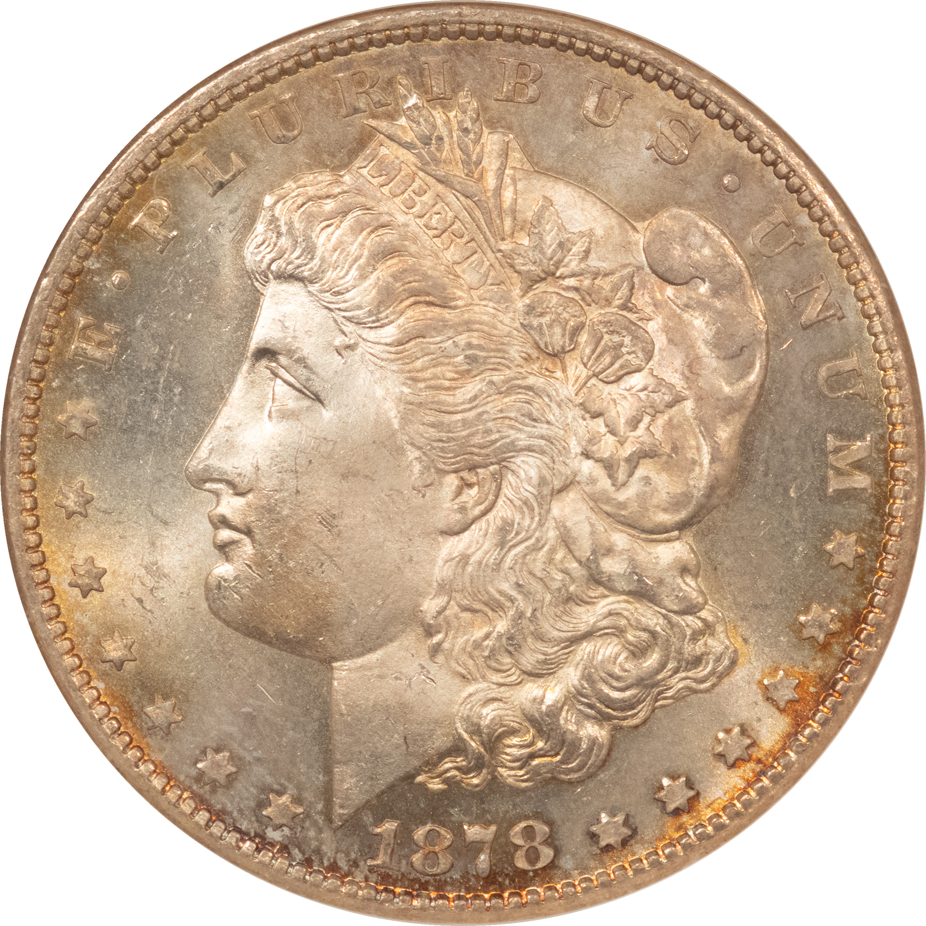 Dollars 1878-CC MORGAN DOLLAR, NGC MS-64, ORIGINAL SATINY LUSTER W/ LIGHT GOLDEN PATINA! Dollars 1878-CC MORGAN DOLLAR, NGC MS-64, ORIGINAL SATINY LUSTER W/ LIGHT GOLDEN PATINA!