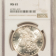 Dollars 1881-O MORGAN DOLLAR, NGC MS-63, WHITE W/ CARTWHEEL LUSTER! Dollars 1881-O MORGAN DOLLAR, NGC MS-63, WHITE W/ CARTWHEEL LUSTER!