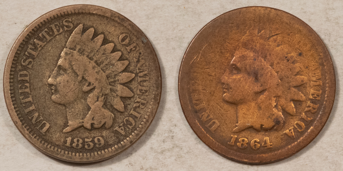 Indian 1859 1864 INDIAN CENT SET – CIRCULATED! Indian 1859 1864 INDIAN CENT SET – CIRCULATED!