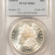 Dollars 1893 MORGAN DOLLAR, PCGS MS-63, WHITE LUSTROUS BETTER DATE & PQ FOR THE GRADE!