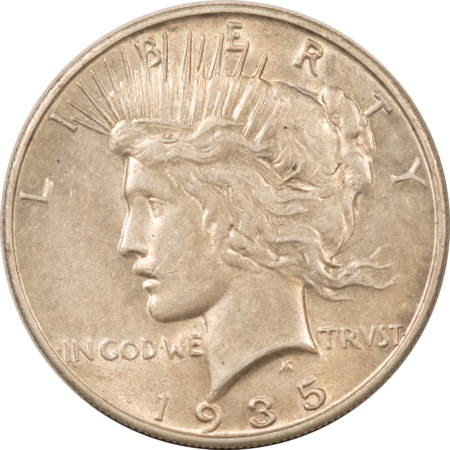 Dollars 1935-S PEACE DOLLAR – ORIGINAL HIGH GRADE EXAMPLE! Dollars 1935-S PEACE DOLLAR – ORIGINAL HIGH GRADE EXAMPLE!