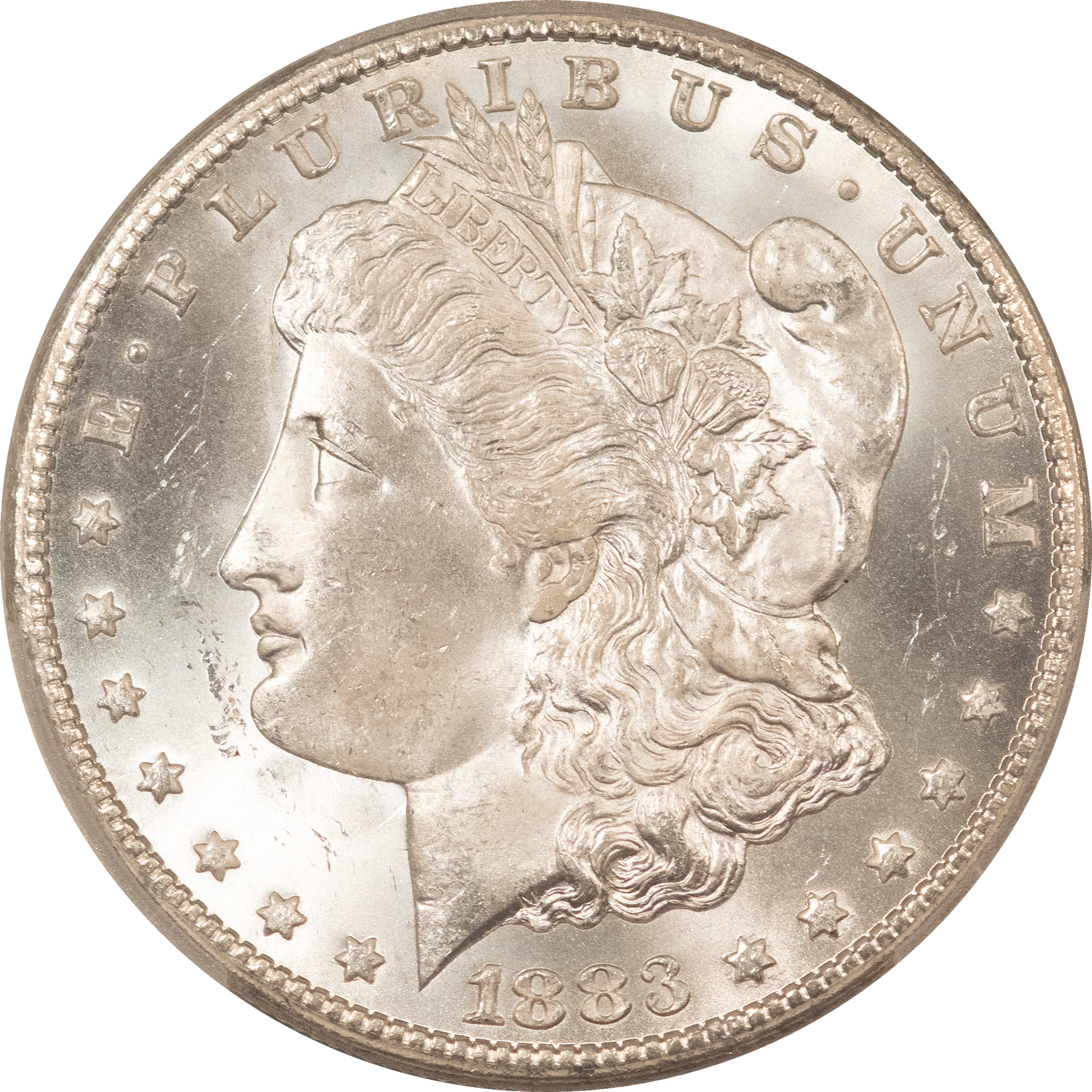 Dollars 1883-CC $1 MORGAN DOLLAR – PCGS MS-65, BLAST WHITE CARSON CITY! Dollars 1883-CC $1 MORGAN DOLLAR – PCGS MS-65, BLAST WHITE CARSON CITY!