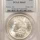 Dollars 1887 $1 MORGAN DOLLAR – PCGS MS-64, PREMIUM QUALITY! Dollars 1887 $1 MORGAN DOLLAR – PCGS MS-64, PREMIUM QUALITY!