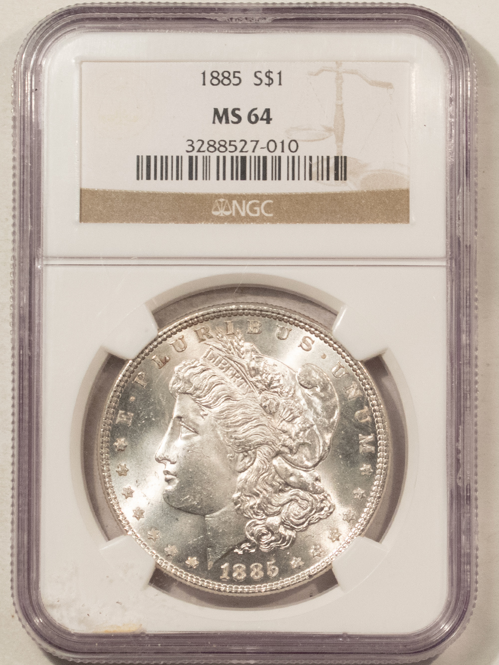 Dollars 1885 $1 MORGAN DOLLAR – NGC MS-64 Dollars 1885 $1 MORGAN DOLLAR – NGC MS-64
