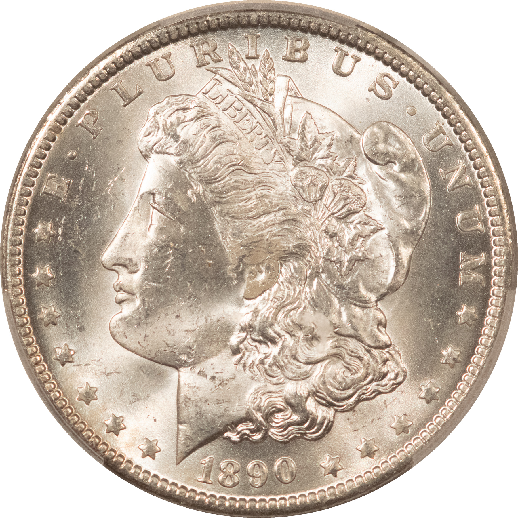 Dollars 1890-O $1 MORGAN DOLLAR – PCGS MS-63 Dollars 1890-O $1 MORGAN DOLLAR – PCGS MS-63
