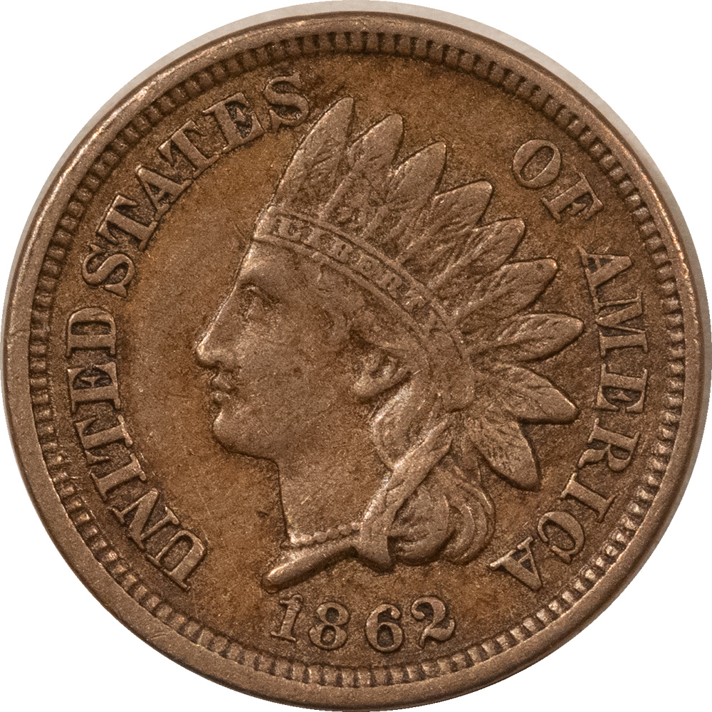 Indian 1862 INDIAN CENT – HIGH GRADE EXAMPLE! Indian 1862 INDIAN CENT – HIGH GRADE EXAMPLE!