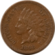 Indian 1867 INDIAN CENT – FINE DETAIL, OBVERSE MARK