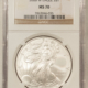 American Silver Eagles 2011-W $1 AMERICAN BURNISHED SILVER EAGLE 1 OZ .999, NGC MS-70 25th ANNIVERSARY!