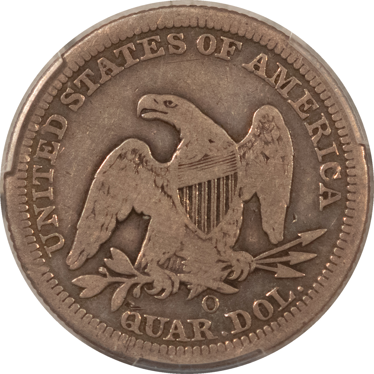 Liberty Seated Quarters 1854-O SEATED LIBERTY QUARTER – PCGS VG-08 Liberty Seated Quarters 1854-O SEATED LIBERTY QUARTER – PCGS VG-08