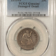 Liberty Seated Quarters 1855-S SEATED LIBERTY QUARTER PCGS GENUINE GRAFFITI-G DETAIL DECENT LOOK OVERALL