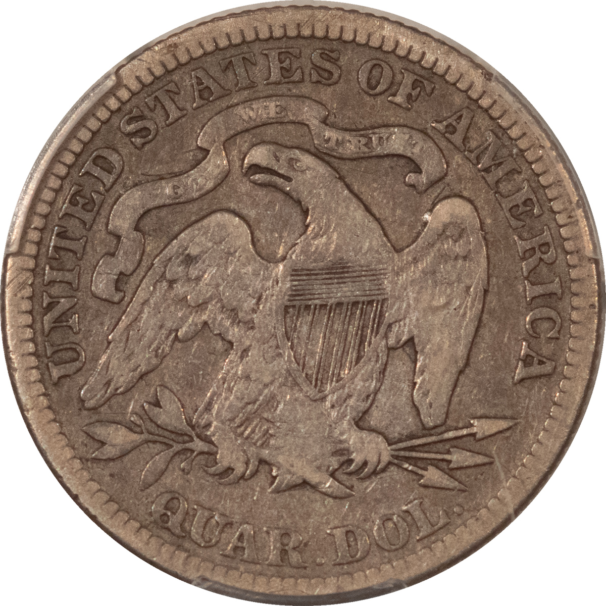 Liberty Seated Quarters 1881 SEATED LIBERTY QUARTER – PCGS F-12, RARE DATE! Liberty Seated Quarters 1881 SEATED LIBERTY QUARTER – PCGS F-12, RARE DATE!